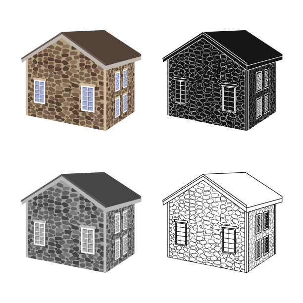 孤立对象房屋和住宅标志图片下载