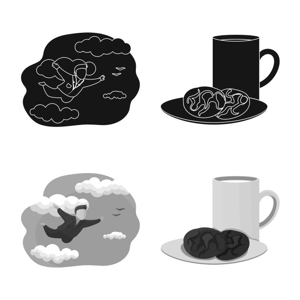 孤立对象梦与夜符号集图片下载