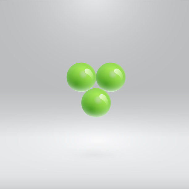 彩色球体漂浮逼真图片下载