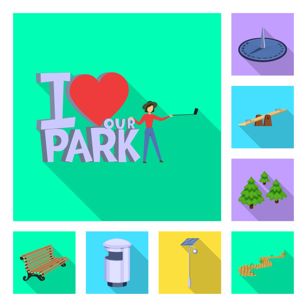 设计城市和街道标志集合图片下载