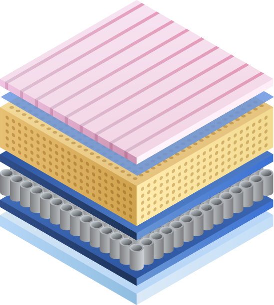 床垫组件图标等距样式图片下载