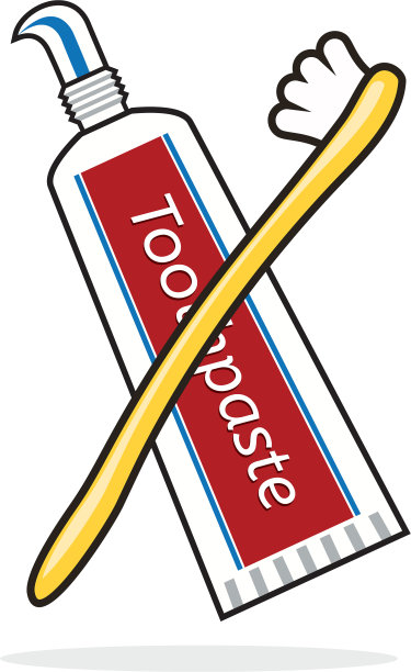 牙刷和牙膏管图片下载