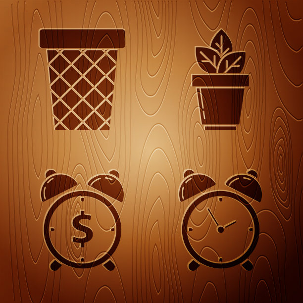 设定闹钟与垃圾桶闹钟图片下载