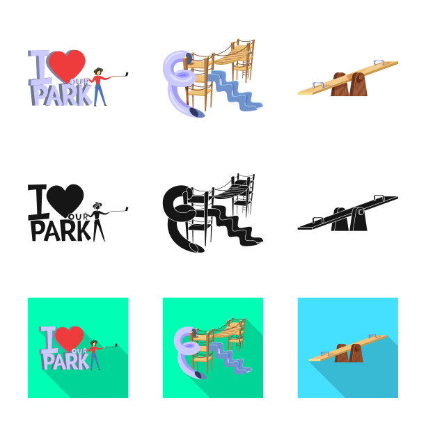 城市和街道图标设置图片下载