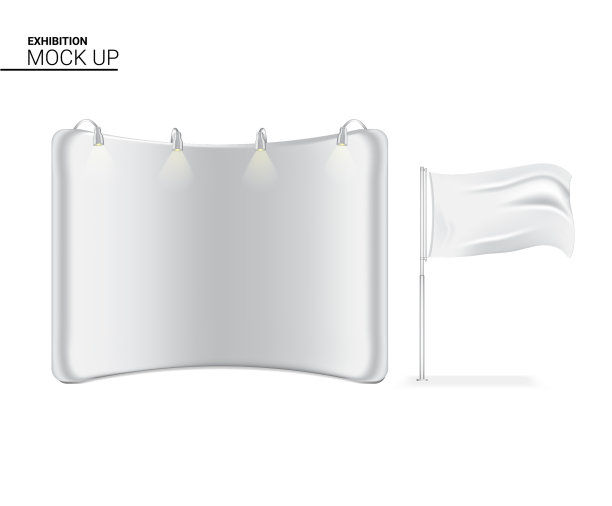 3d模拟逼真的展台背景图片下载