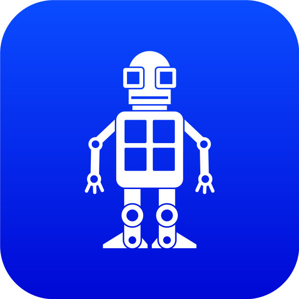 人工智能概念图标数字蓝色图片下载