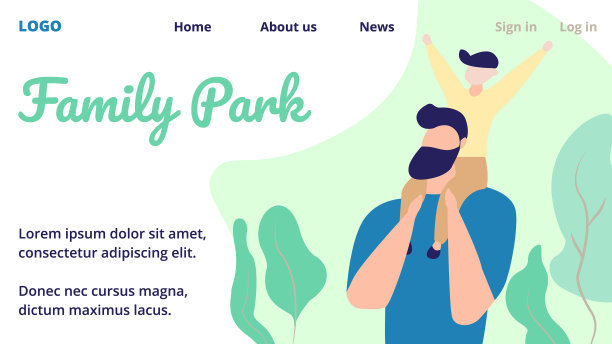 儿子花时间与父亲在家庭公园夏天图片下载