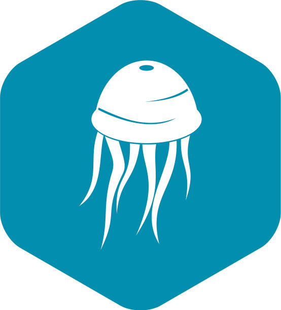 海蜇图标简约风格图片下载