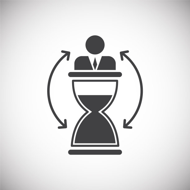 时间管理相关的图标在后台图片下载