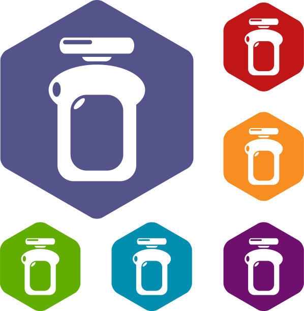 香水瓶水图标六面体图片下载