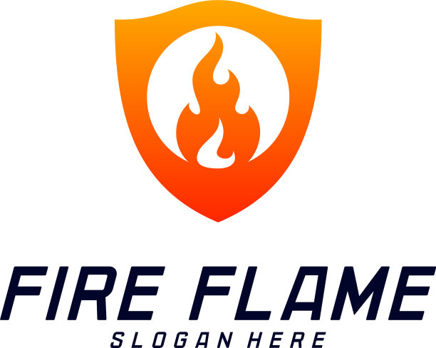 盾火标志设计模板盾火标志图片下载