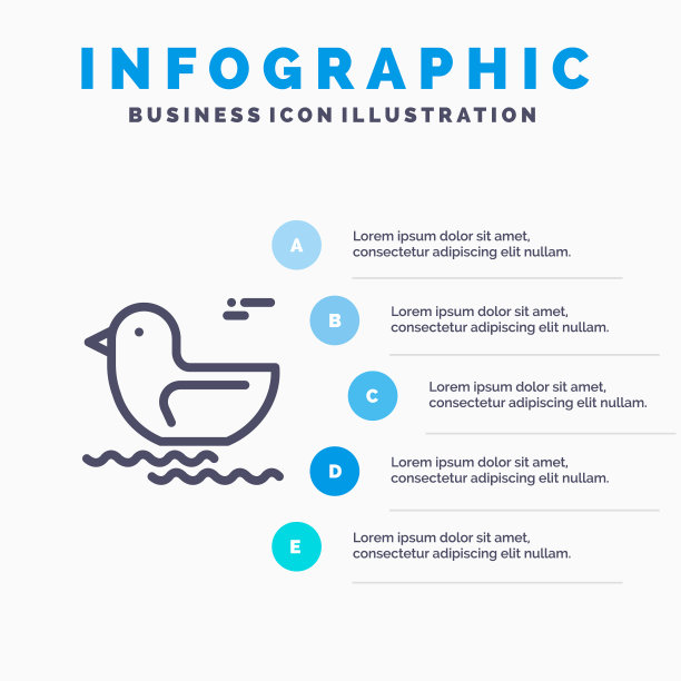 鸭河加拿大线图标与5步图片下载