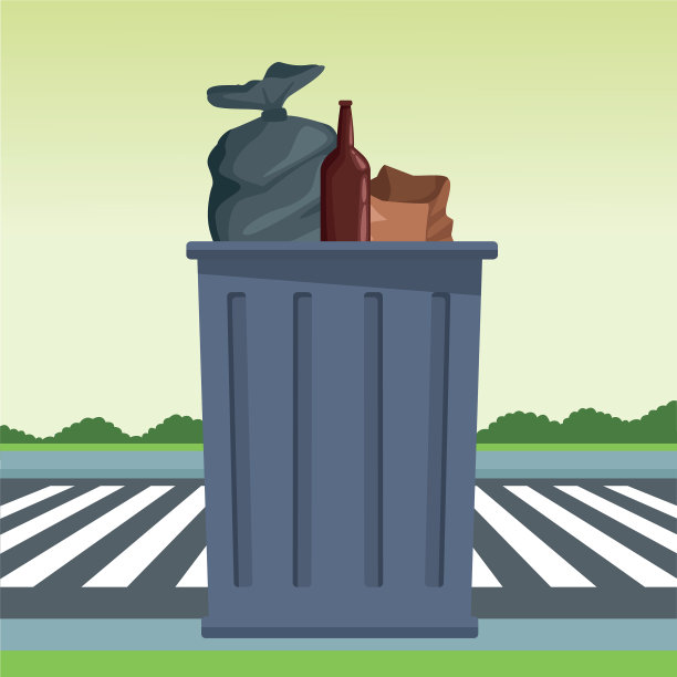 垃圾桶垃圾桶图标卡通图片下载