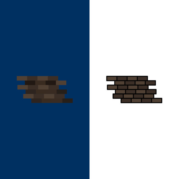 防火墙安全墙砖砖图标平坦图片下载