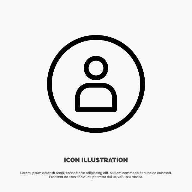 人工人基本用户界面线图标图片下载