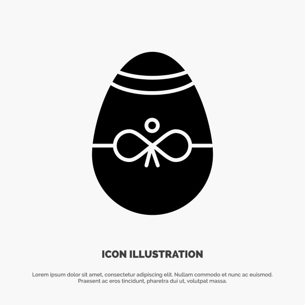 礼物鸟装饰复活节蛋立体象形图标图片下载