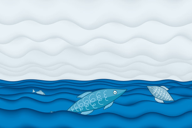 钓鱼在海洋背景与暴风雨的天气图片下载