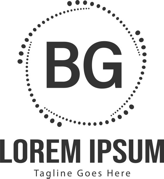 Bg字母标志设计创意现代Bg字母图片下载