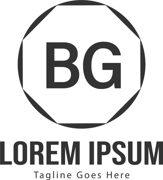 Bg字母标志设计创意现代Bg字母图片下载