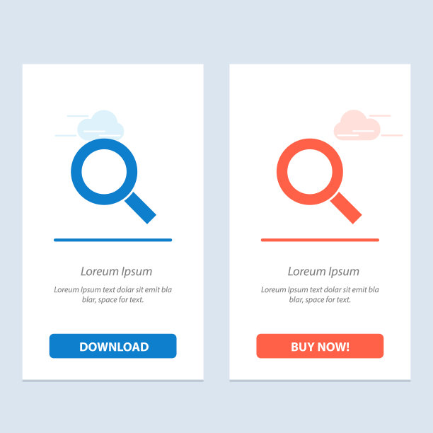 放大镜搜索放大找到蓝色和红色下载图片下载