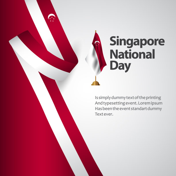 新加坡国庆模板设计图片下载