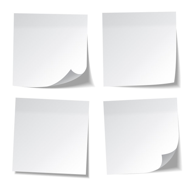 现实便利贴白纸留言上图片下载