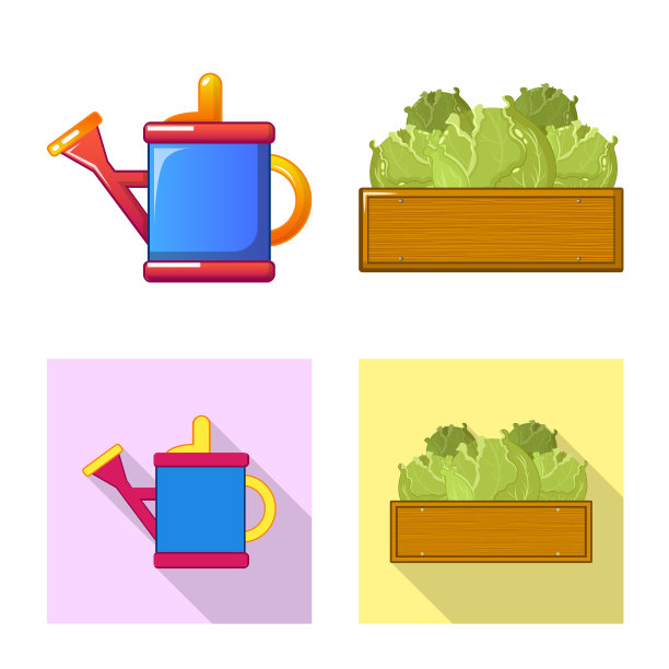 设计农场和农业标志套的图片下载