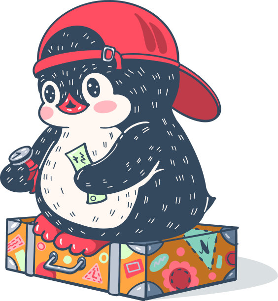 有趣的卡通企鹅图片下载