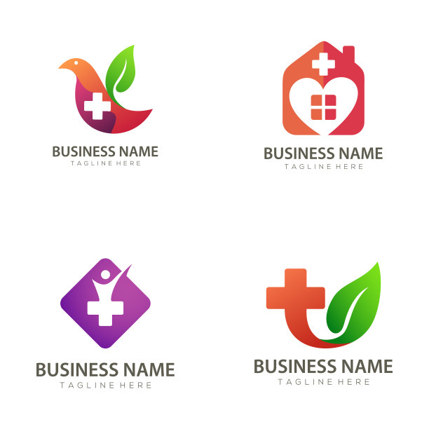 家庭保健标志和图标设计图片下载