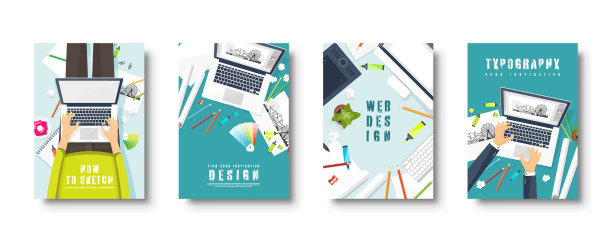 平面和网页设计风格的封面集图片下载