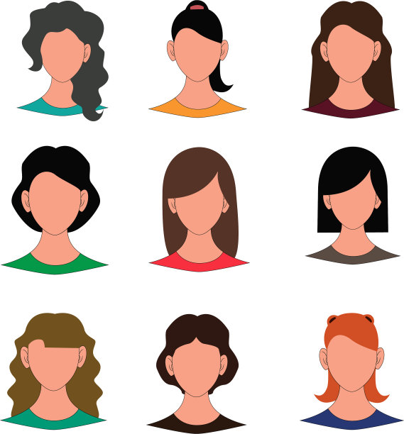 女性头像人脸图片下载