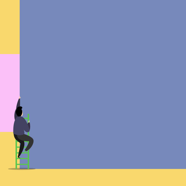 后视图年轻人爬上楼梯躺着图片下载