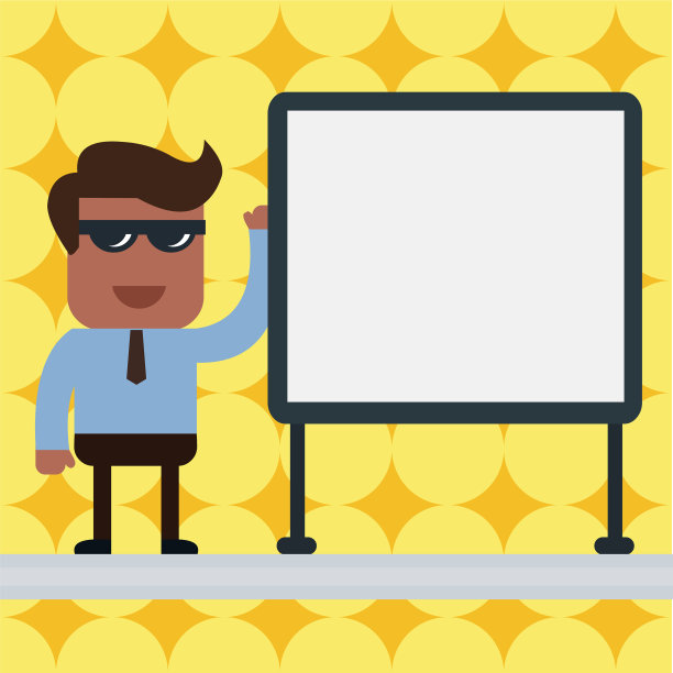 戴着墨镜微笑的商人或上班族图片下载