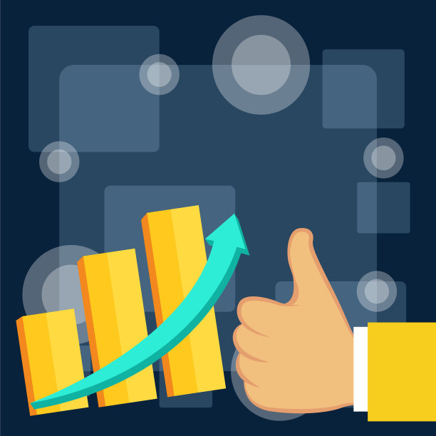 平面照片设计增长业务条形图图片下载