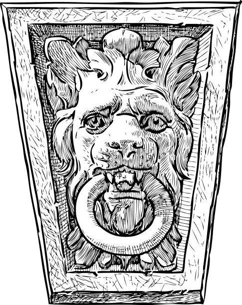 狮子的鼻子带着戒指图片下载