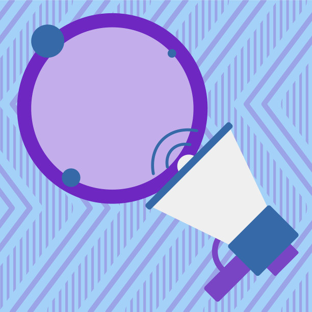 带音量图标和空白圆的喇叭图片下载