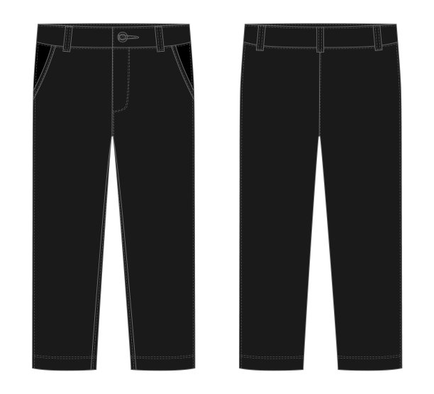 男性黑色长裤儿童长裤设计模板图片下载
