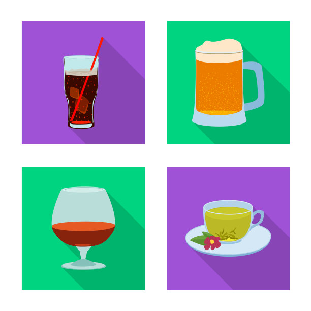 孤立对象饮料和酒吧符号图片下载