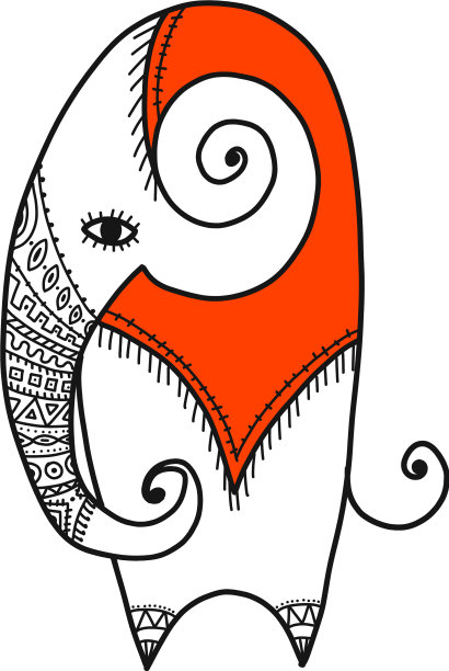 为你的设计绘制白象草图图片下载