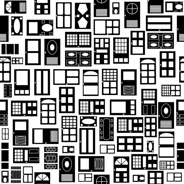 门无缝图案背景图标图片下载