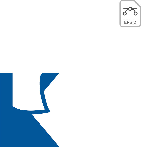 字母k纸初始标志图标设计元素图片下载