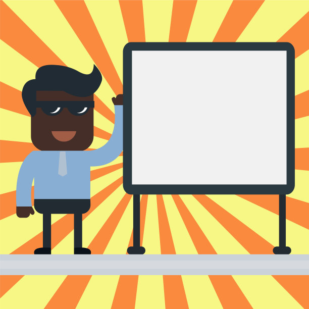 戴着墨镜微笑的商人或上班族图片下载