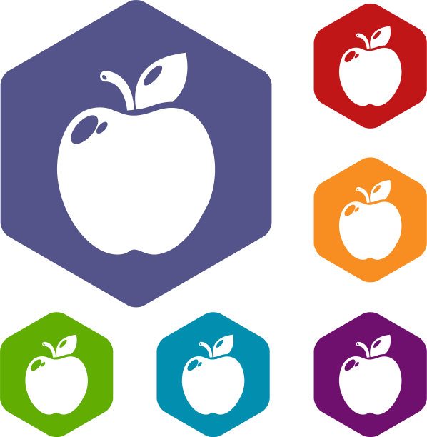 苹果图标六面体图片下载