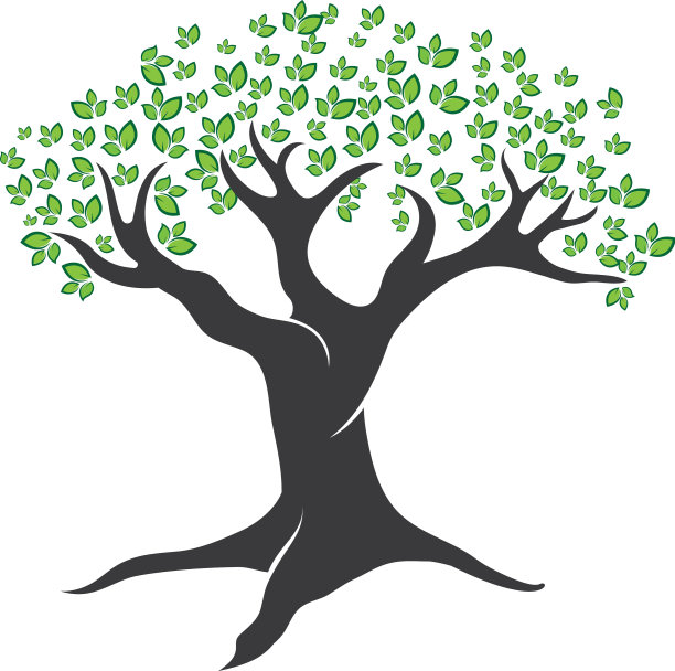 树叶标志设计环保图片下载