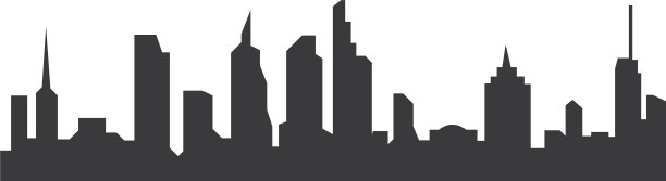 现代城市天际线景观图片下载