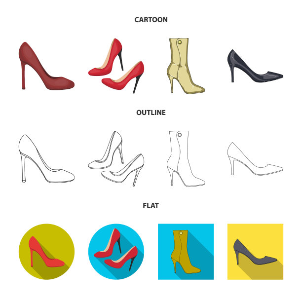 脚跟和高标志套图片下载