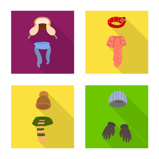 设计购物和温馨的标志集图片下载