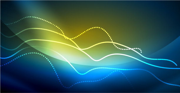 霓虹灯波背景图片下载