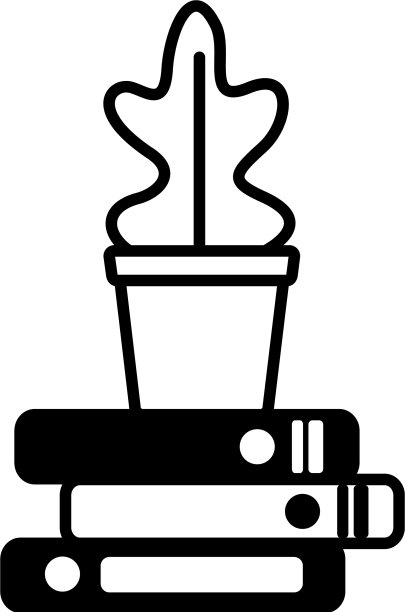 盆栽植物的书图片下载