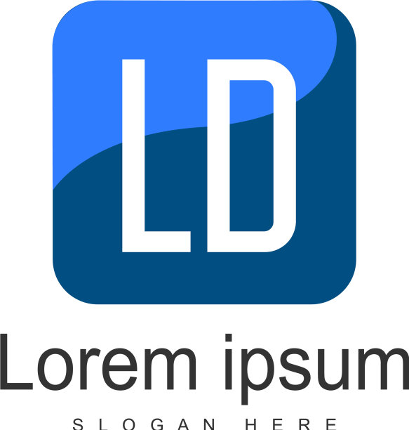 初始的ld标志模板与现代框架图片下载